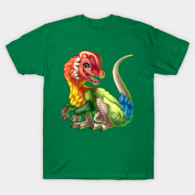 Dilophosaurus T-Shirt by cometkins